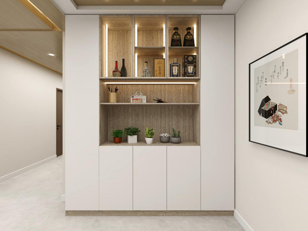酒柜的板材花色應該如何搭配